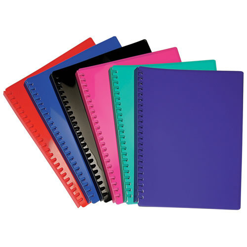 Cumberland Refillable Display Book A4 20 Page Gloss Blue