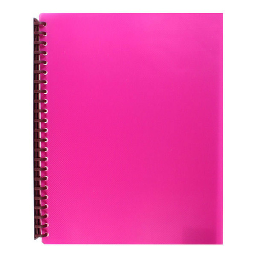 Cumberland Refillable Display Book A4 20 Page Gloss Pink