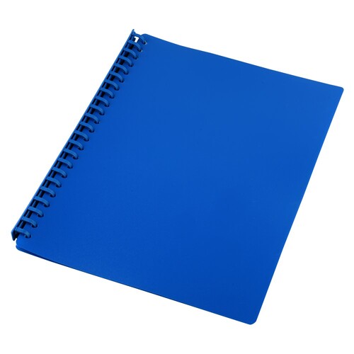 10 X Display Book A4 Refillable 20 Page BULK BUY - Navy Blue