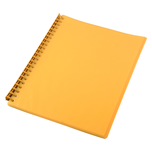 10 X Display Book A4 Refillable 20 Page BULK BUY - Yellow