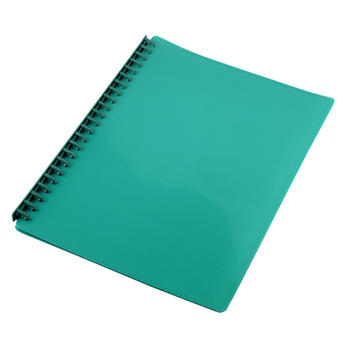 Display Book A4 Refillable 20 Page - Green