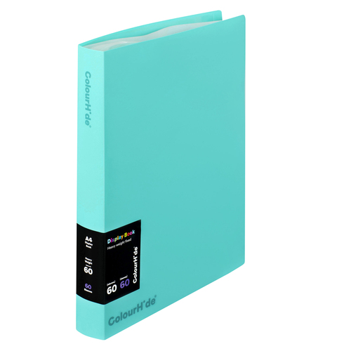 Colourhide Display Books Fixed 60 Sheets 6 Pack - Aqua