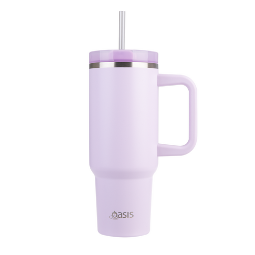 Oasis Stainless Steel Double Wall Insulated "COMMUTER" Travel Tumbler Bottle 1.2L - Orchid Purple
