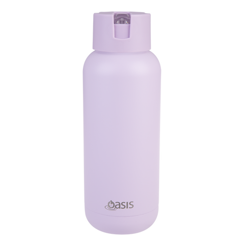 Oasis Ceramic Lined Stainless Steel Triple Wall Insulated "MODA" Drink Bottle 1L - Orchid Purple