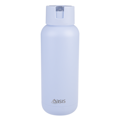 Oasis Ceramic Lined Stainless Steel Triple Wall Insulated "MODA" Drink Bottle 1L - Periwinkle