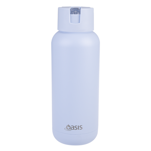 Oasis Ceramic Lined Stainless Steel Triple Wall Insulated "MODA" Drink Bottle 1L - Periwinkle