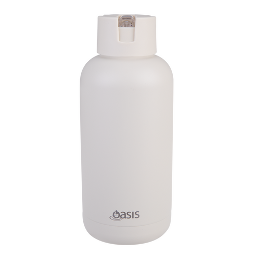 Oasis Ceramic Lined Stainless Steel Triple Wall Insulated "MODA" Drink Bottle 1.5L - Cream