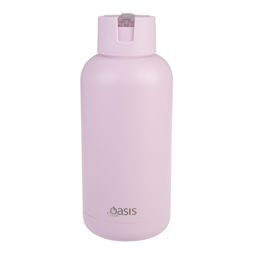 Oasis Ceramic Lined Stainless Steel Triple Wall Insulated "MODA" Drink Bottle 1.5L - Pink Lemonade