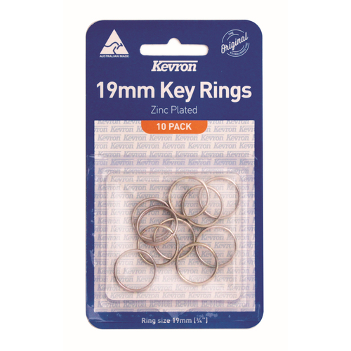 Kevron ID1041 Key Rings 19mmx1.25mm - 10 Pack