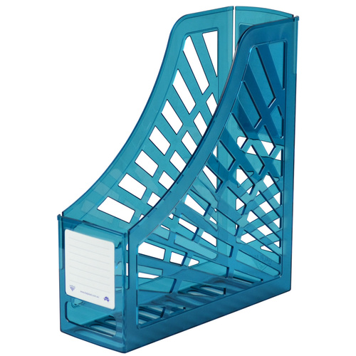 Italplast Magazine Holder Stand, Storage - Tinted Blue