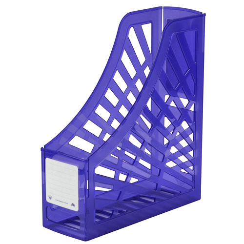 Italplast Magazine Holder Stand, Storage - Tinted Purple