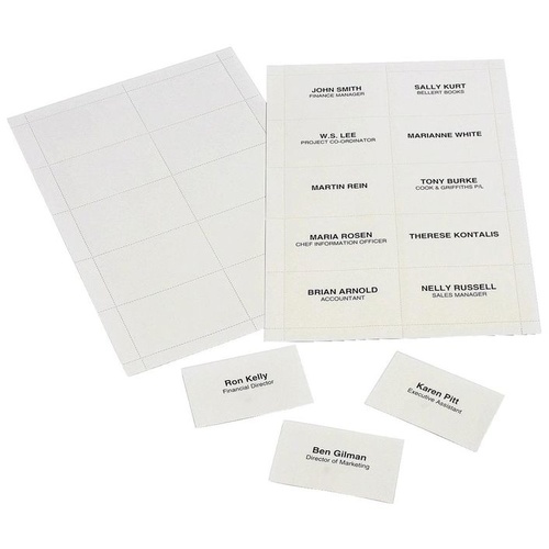 Rexel Insert Cards for Name Badge - 250 Pack