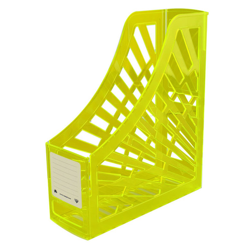 Italplast Magazine Holder Stand, Storage - Neon Yellow