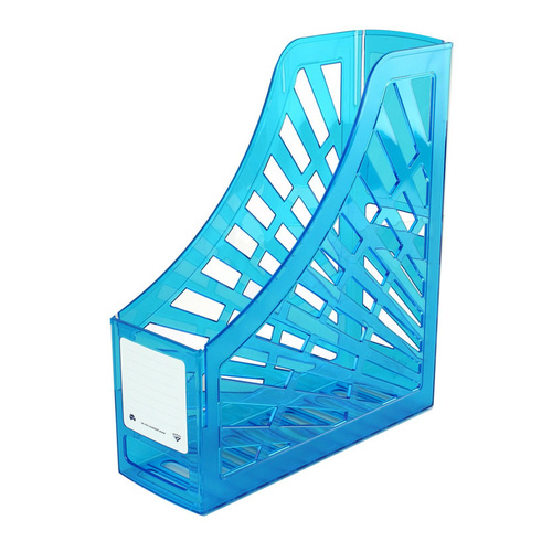 Italplast Magazine Holder Stand, Storage - Neon Blue