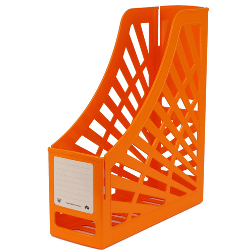 Italplast Magazine Holder Stand, Storage - Mandarin