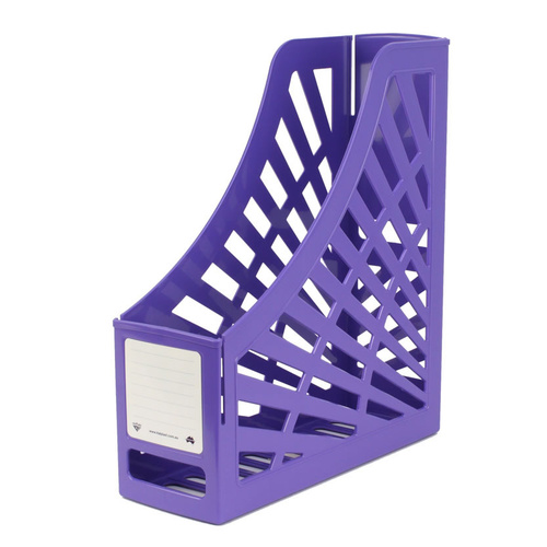 Italplast Magazine Holder Stand, Storage - Purple