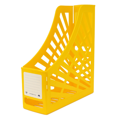 5 X Italplast Magazine Holder Stand, Storage - Yellow