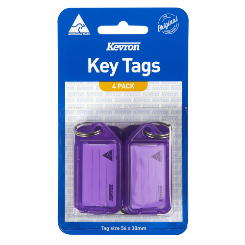 Kevron ID5 Key Tags Lilac - 4 Pack