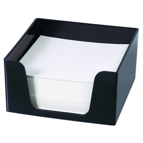 Esselte SWS Memo Cube Holder + 500/Sheets 105 x 105 x 50mm - Black