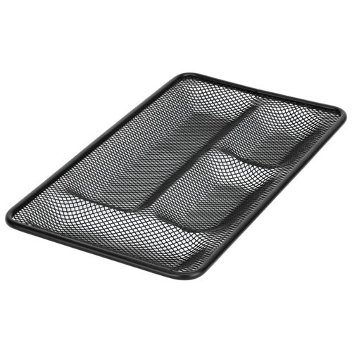 Esselte Mesh Drawer Tidy Home/Office Desk Organiser Stationery Compartment Storage - Black