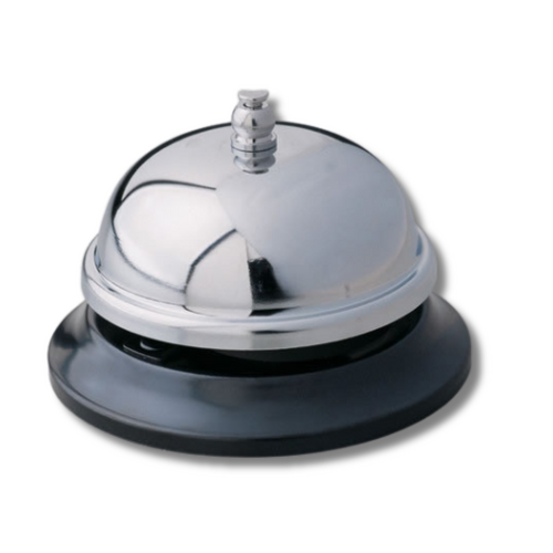 Metal Desktop Counter Bell 12311 - Chrome