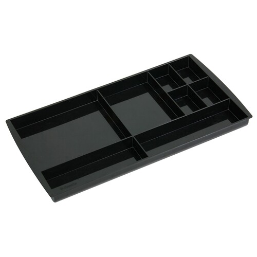 Esselte Nouveau Drawer Tidy Home/Office Desk Organiser Stationery Compartment Storage - Black