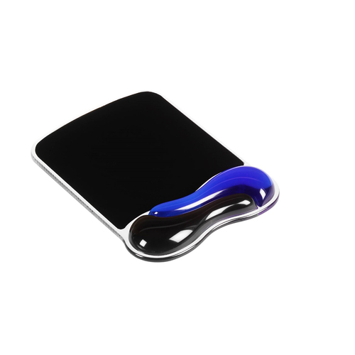 Kensington DUO Gel Series Wrist Rest Mouse Pad Blue/Black - 62401