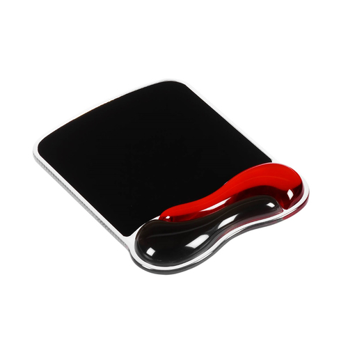 Kensington DUO Gel Series Wrist Rest Mouse Pad Red/Black - 62402