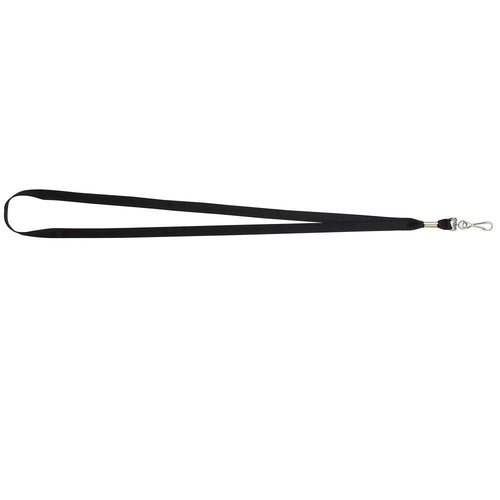 Rexel Lanyard With Swivel Clip Flat 10 Pack - Black