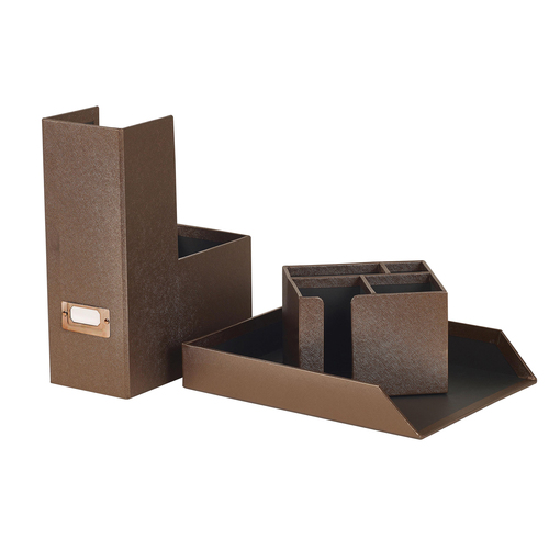 Italplast Premium Desk Organiser Pack - Bronze