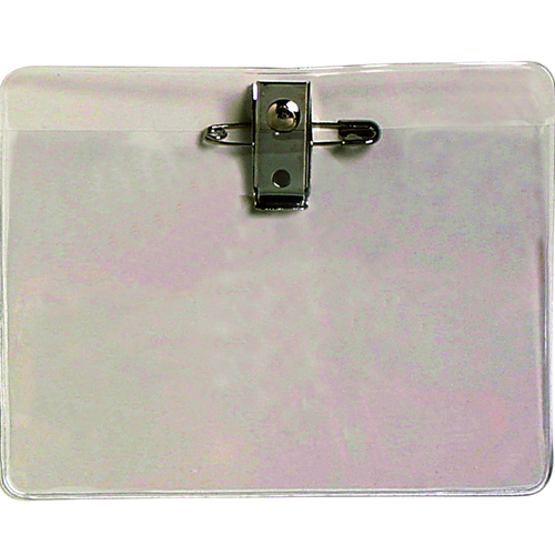 Rexel ID Card Holder With Pin And Clip 113x84mm Clear 10 Pack - 9801612