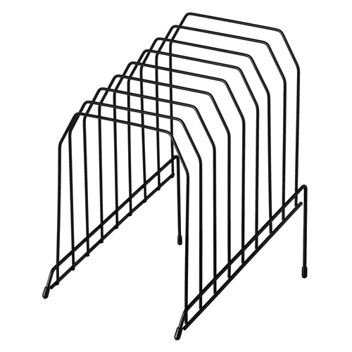 Marbig Step File Wire Organiser Large 8 Slot 87302 - Black