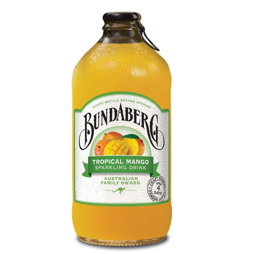 Bundaberg Tropical Mango Bottled Drink 375mL  - 12 Pack