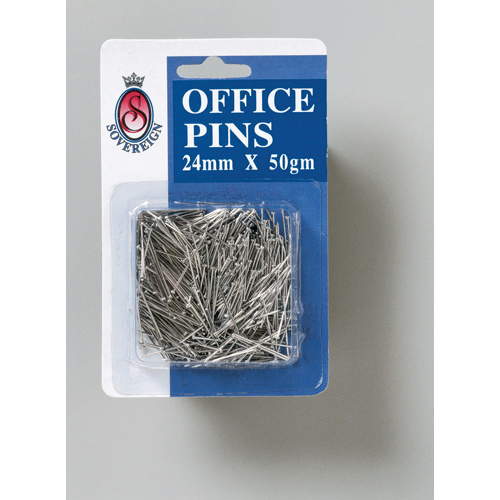 Sovereign Office Pins 24mm 50 Grams - Silver