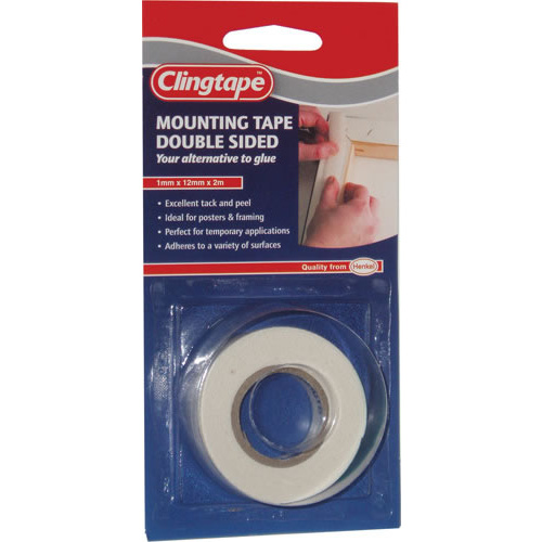 Cling Double Sided Mounting Tape 12mmx2m