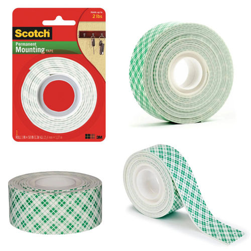 Scotch Indoor Mounting Tape 114 25.4mmx1.3m 70009127146 - 6 PACK
