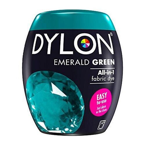Dylon Machine Fabric Dye Pods Permanent Textile Cloth Dyes 350g - Emerald Green