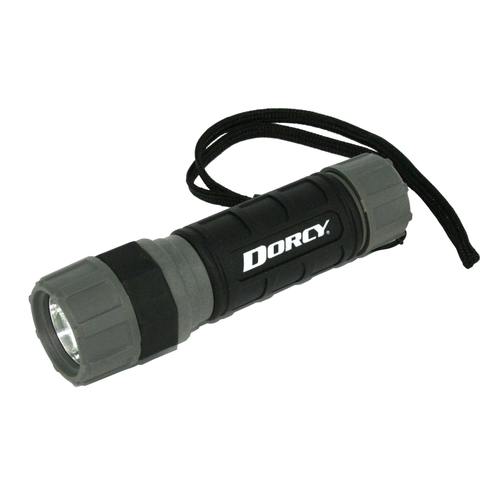Dorcy Flashlight Torch 140 Lumens With Shatterproof Lens - Black/Grey