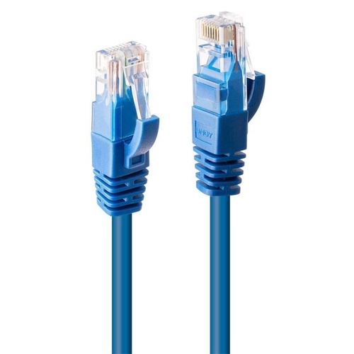 LINDY 2m Network Cable Cat6 U/UTP Gigabit 48018 - Blue