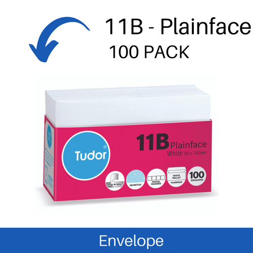 Envelope Tudor 11B Secretive Peal/Seal 90 x 145mm 100 Pack - White