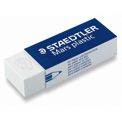 Staedtler Pencil Eraser Rubber Large Mars Plastic PVC Free - 526 50