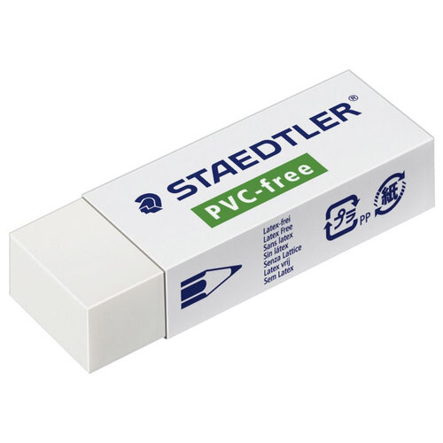 Staedtler Pencil Eraser Rubber Large PVC Free - 525B20 