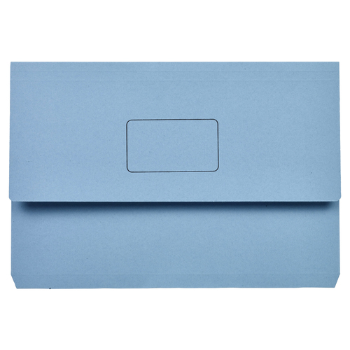 Marbig A4/Foolscap Slimpick Document Wallet File Folder - Blue