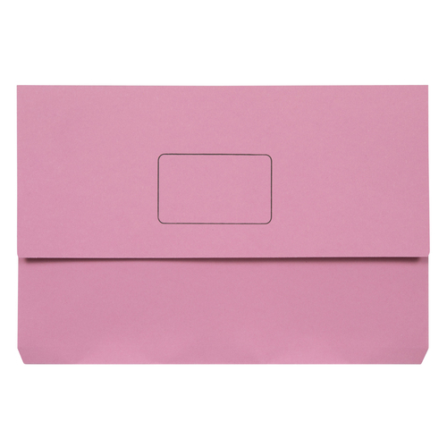 Marbig A4/Foolscap Slimpick Document Wallet File Folder - Pink