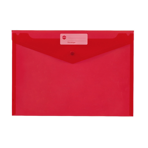 Marbig A4 Doculope Document Wallet 10 Pack - Red