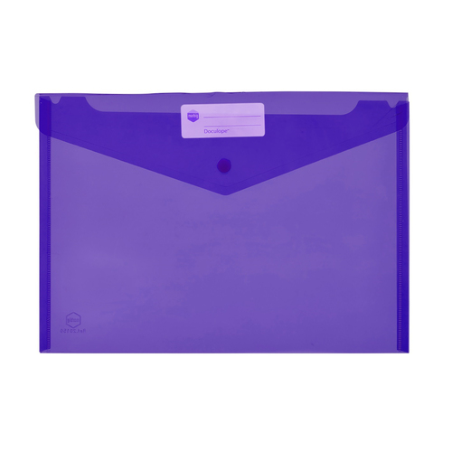 Marbig A4 Doculope Document Wallet 10 Pack - Purple