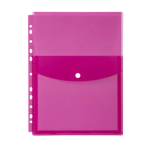 Marbig A4 Binder Wallet Top Open Pink - 12 Pack