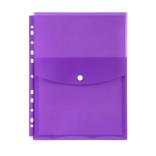 Marbig A4 Binder Wallet Top Open Purple - 12 Pack