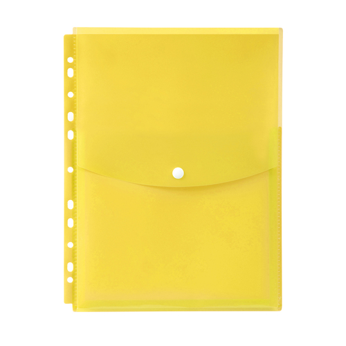Marbig A4 Binder Wallet Top Open Yellow- 12 Pack