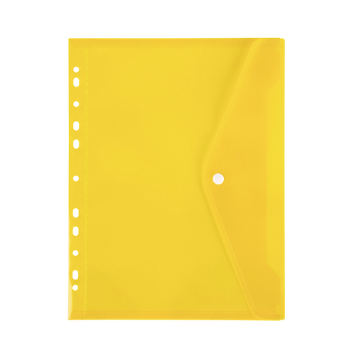 Marbig A4 Binder Wallet Right Side Opening Yellow - 12 Pack